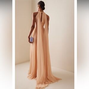 Zuhair Murad Peach Backless Dress